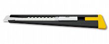 Нож технический 9 мм OLFA OL-180-BLACK с выдвижным лезвием, корпус металл, черный  картинка